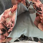 Jennifer Lopez women XS scoopneck cold shoulder floral print midi dress Photo 8