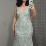 XScape Prom  Mermaid Light Blue Beaded Dress  Photo 3