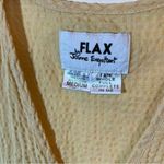 Flax  by Jeanne Engelhart Women’s Butter Yellow Linen Maxi Dress Medium Photo 3