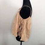 American Eagle  Outfitters Womens Crochet Lace Top Peach Sleeveless Size‎ Small Photo 3