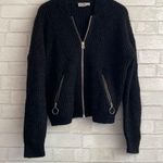 & Other Stories & Other Stories Dark Gray Zipper Wool Sweater Photo 0
