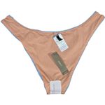 J.Crew Curved-waist cheeky bikini bottom Blue Mist S NWT Photo 3