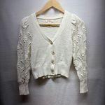 Jessica Simpson Jessica‎ Simpson Cream Cropped Sweater - Size XS - Cute! Photo 2