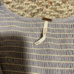 Free People  Waiting on Summer Smocked Crop Top Lilac Lavender Purple- Size Small Photo 10