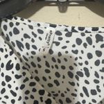 Dalmatian Tiered Polka Dot Mini Dress Spotted Black White Sz Small Spring Fun Photo 4