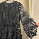 Needle & Thread  Dot Shimmer Ankle Gown Black Size US 16 Photo 6