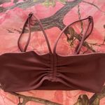 l*space l active brown strappy cinch cross front sports bra Photo 5