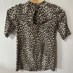 Equipment  Femme Women's Small 100% Silk Tunic Mini Dress Leopard Animal‎ Print Photo 3