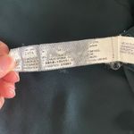 ZARA  Beaded Button Down Blouse XS Dark Green Semi Sheer Corpcore Boho Chic Artsy Photo 7