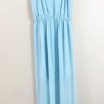 Lush Clothing Lush Tulip Hem Maxi Dress in Aquamarine Faux Wrap Sleeveless Photo 4