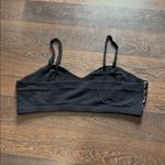 Pleather Crop Top Bralette Fashion Sports Bra Black Size undefined Photo 2