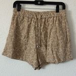 ZARA  EMBROIDERED ELASTIC WAIST SHORTS Sz M Photo 3