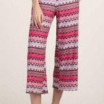 Trina Turk Bubble Gum Geo Makon Wide Leg Crop Pants XS NEW Photo 0