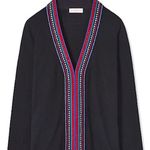 Tory Burch  Whitney Cardigan Black silk wool S NWT Photo 0