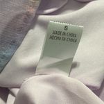 Andree by Unit  size small purple iridescent blouse lined sheer longsleeve casual Photo 7