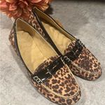 Avon Cushion walks leopard print slip on flats size 9 Brown Photo 1