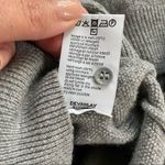 Lacoste Devanlay Long Sleeve Knit Sweater Dress Button Cowl Collar Grey 36 XS Photo 7