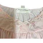 Miss Elaine Classics Pink Nylon Nightgown Medium Embroidered NWT Photo 4