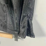 Juicy Couture  Short Skirt Snake Skin Pattern Black Box Pleat‎ Size 1X Mini Rock Photo 4