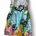 Lilly Pulitzer Krissa Dress - Size 2 | Vivid Seaside Motifs & Playful Bow | Photo 2