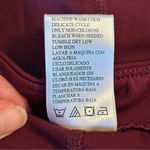 Tangerine  Womens Med Brick Red High Waist Tummy Control Rib Trim Active Legging Photo 6