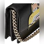 Karl Lagerfeld NWT  Paris Maybelle Flap NYC Taxi/ Cat Crossbody Purse Black Photo 1