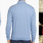Johnnie O Laguna Blue Sully Quarter Zip Pullover Size S Photo 1