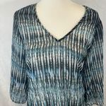 Bar III  Indigo ocean blue and black swim coverup or tunic size small Photo 2