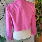 Derek Lam Pink Cropped Single Breasted Blazer Photo 2