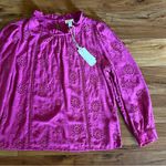 Nicole Miller Embroidered Eyelet Blouse New Medium Photo 10