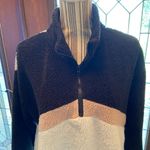 Colsie Winter warm long sleeve double fuzzy plush 1/4 zip pullover Top block Top Photo 5