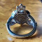 Natural Red Garnet Sterling Silver Claddagh Ring Size 5 Photo 4