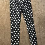 Nike Leggings Womens Medium Dri Fit Polka Dot Gray Stash Pocket High Rise Active Photo 3