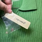 st. john's bay NWT St. John’s Bay Green Knit Collard Short Sleeve Polo Top size XL Photo 3