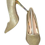 Lauren Lorraine  Dori Gold Rhinestone Pointed Toe High Heel Stiletto Size 9 NIB Photo 0