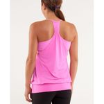 Lululemon  No Limits Tank Top Pow Pink Luon Strappy Tank Top Built-In Bra Size 10 Photo 2