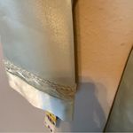 Morgan Taylor NWT  Intimates Satin Short Robe Green Women’s Medium Photo 4