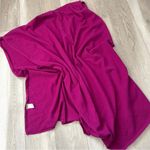 J.Jill Wool Scarf cashmere rectangular womens Neon Pink one size bright colorful Photo 0