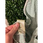 Free People NWT Salopette In Town Green Striped Overalls Sz Medium NWT Photo 5