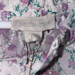 Jennifer Grace NEW Jennifer & Grace L Blouse Lavender Ditsy Floral Eyelet Puff Ruffle Prairie Photo 2
