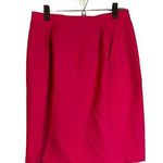 Lee David Pink Lined Zipper Back Formal Straight Pencil Skirt Women Sz 12 VTG Photo 0