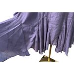 Indigo Soul NWT 2XL Shark Bite Hem Gauze Tunic Grape Flutter Hem Reglan Sleeve Purple Size XXL Photo 4