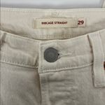 Levi's Levi Women’s Cream High Rise Denim Jeans - Ribcage Straight. Size: 29 Photo 1