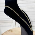 Talbots Two Tone Fancy Link Rope Chain Gold Silver Necklace Photo 2