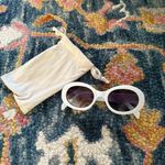 ALDO  Celiane White Oval Sunglasses Photo 1