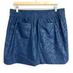 Orvis  Travel Skort Large Shattered Glass Embossed‎ print Blue Pull-On Athletic Photo 3