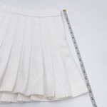 frame denim NEW Frame Pleated White Denim Tennis Skirt Preppy Cotton Mini Women's Size 27 Photo 11