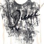 Diesel  Graphic Scoop Neck Tee White‎ Black Large Photo 2