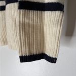 Joie  White Navy Stripe Mock Neck Cashmere Sweater Small Photo 3