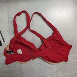La Blanca Cherry Red Island Goddess Underwire Twist Front Bra Top Size 8 New Photo 2